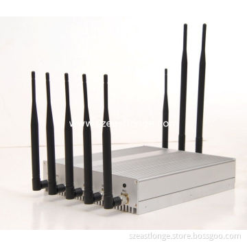 3g Gps Bluetooth Full-band Wireless Cell Phone Signal Jammer With 8 Antenna